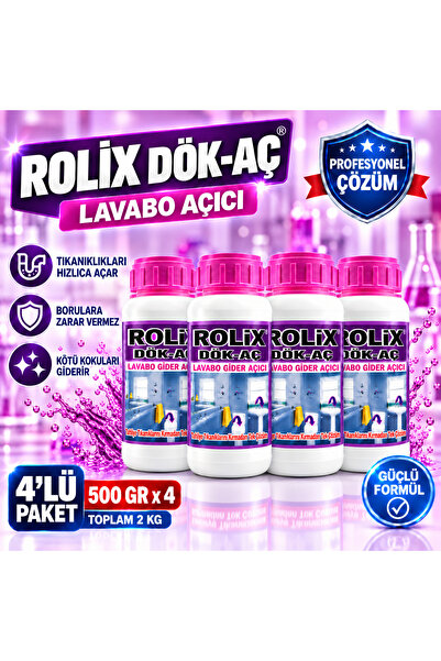 4'lü Dök Aç Lavabo Gider Açıcı 500 gr