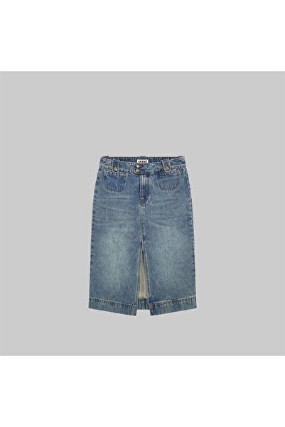 Guess Collection GUESS Originals Γυναικεία Τζιν Μίντι Φούστα