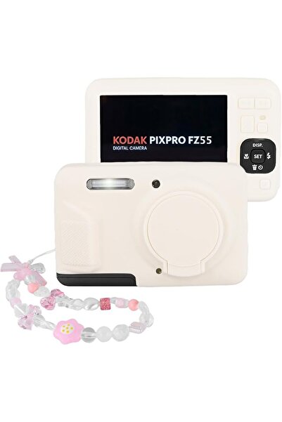 SYOSI غطاء حماية سيليكون للكاميرا لطراز كوداك PIXPRO FZ55 مع غطاء عدسة مدمج و...