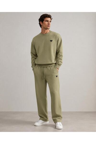 StormWear Men's Oversize Crew Neck Sweatshirt Wide Leg Sweatpants Set - Soft ...