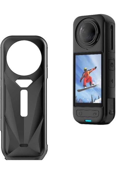 KASTWAVE حافظة واقية لـ Insta360 X5 - غطاء عدسة من السيليكون الناعم المقاوم ل...