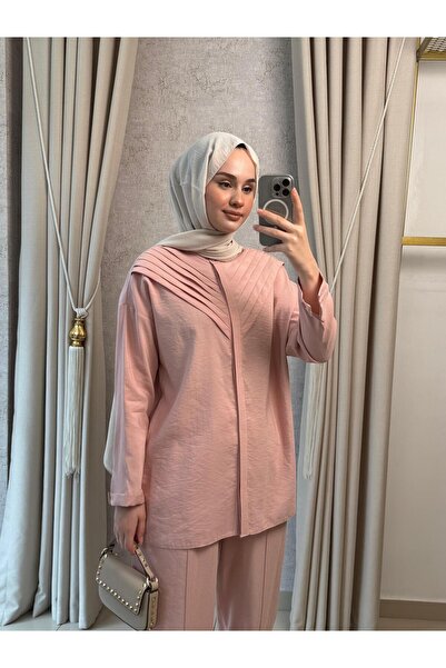 Nuss 1071 Pantolonlu Takım Pudra