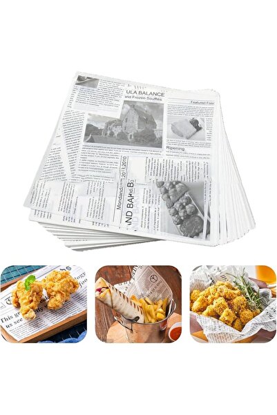 KASTWAVE 200Pcs Greaseproof Paper, Oil Proof Papers, Baking Wrapping Paper, O...