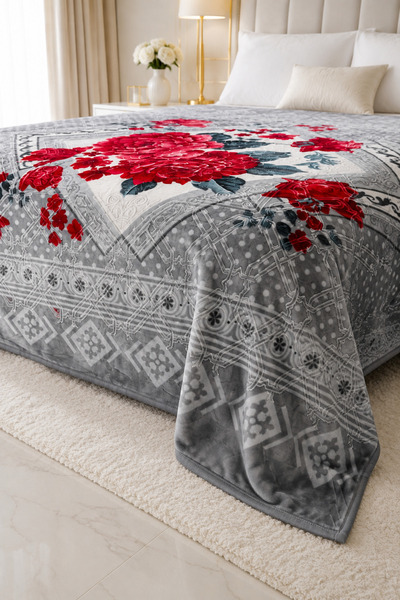 Bella Home Κουβέρτα διπλής στρώσης με ανάγλυφο σχέδιο Osotto |   220x240 εκ. ...