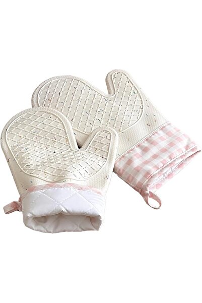 Tazweeq Silicone Oven Mitts,Pair Cute BPA-Free Waterproof Shell Oven Mitts,He...