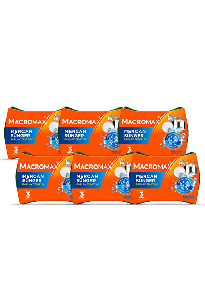 MACROMAX 6x Burete de vase Mercan, 3 buc.