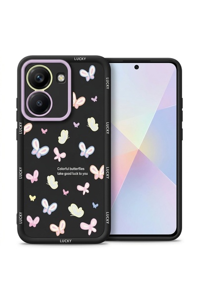 Nezih Case Poco X7 Pro ile Uyumlu Kamera Korumalı Sevimli Desenli Silikon Kılıf