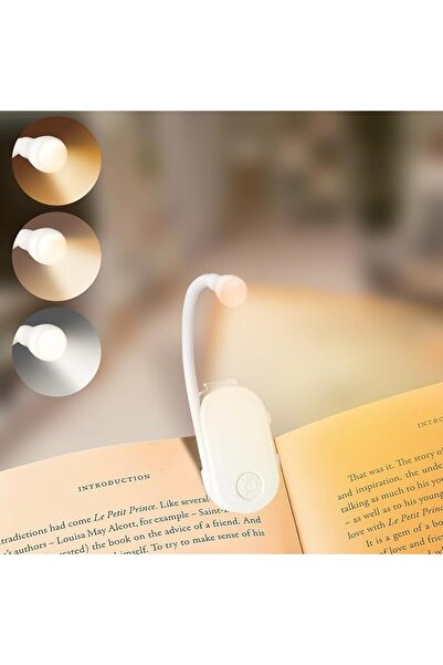 Generic LED Book Light, Rechargeable Clip on Reading Lamp, 3 Eye-Protecting C...