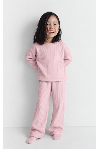 ÖZ PAMUK Children's Patterned Pajama Set – Long Sleeve Soft Comfortable Top a...