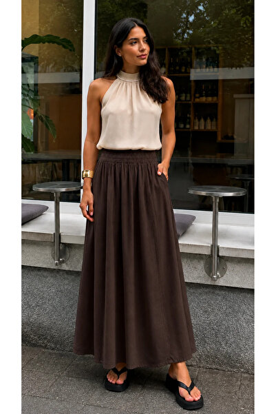 nazzain Gabardine Skirt