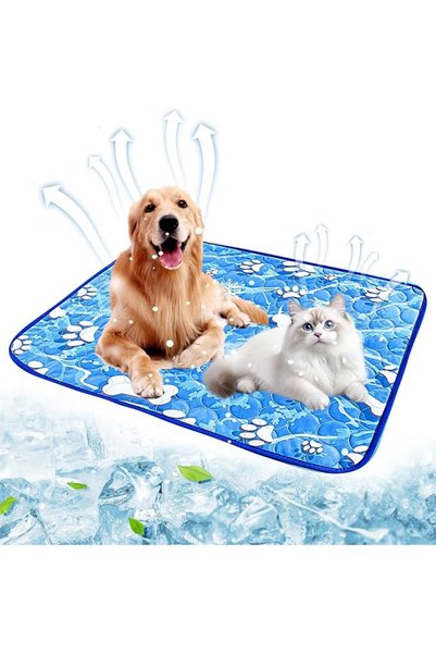 TERRIFI Dog Cooling Mat,Non-Toxic Breathable Ice Cooling Pad for Pets,Scratch...