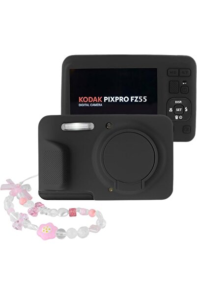 SYOSI غطاء حماية سيليكون للكاميرا لطراز كوداك PIXPRO FZ55 مع غطاء عدسة مدمج و...