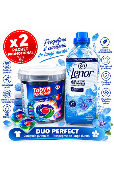 lenor Toby's 48 washes + spring 71 washes package
