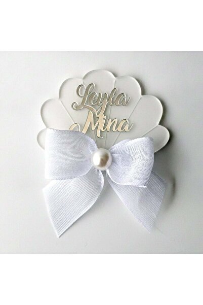 Mekece Baby Candy Gift Bebe-330B White Painting on the Back Oyster Transparen...