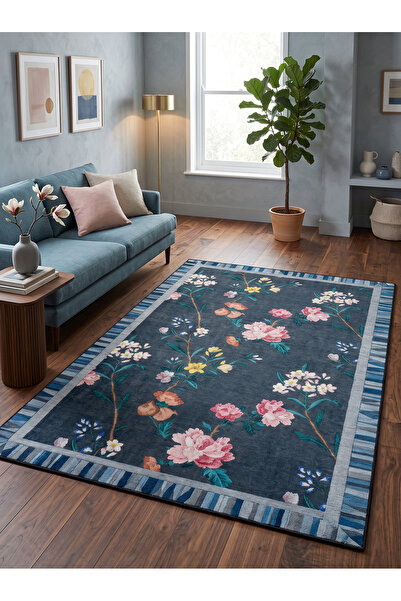 Rose'n Home ARTE VN210 Modern Çiçek Desenli Dekoratif Salon Mutfak Koridor Ha...