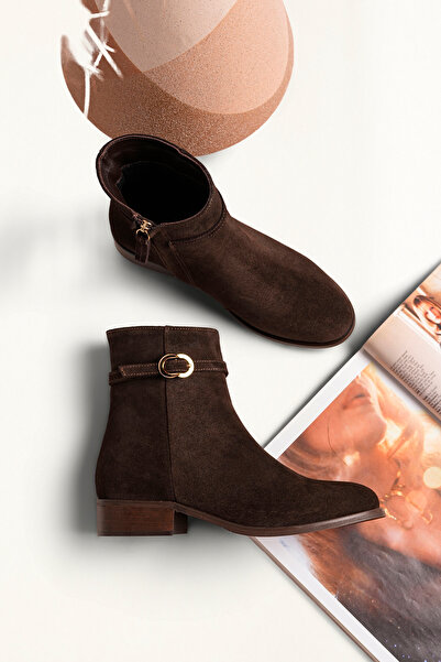 NOSEY SHOES NANCY MODEL ΓΝΗΣΙΟ ΔΕΡΜΑ ΚΑΦΕ ΣΟΥΕΤ ΜΕ ΧΟΝΤΡΟ ΤΑΚΟΥΝΙ ΜΕ ΦΕΡΜΟΥΑΡ...