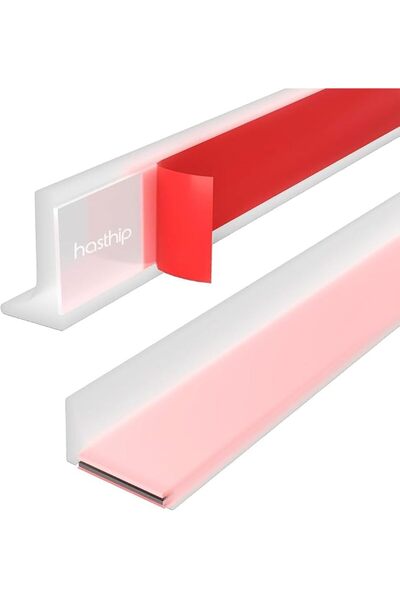HASTHIP Shower Threshold Water Dam, 59 Inches Flexible Shower Water Guard Blo...