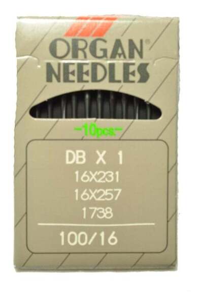 ORGAN Industrial Sewing Machine Needles, Size 100/16 (DBx1, 16x231, 16x257, 1...