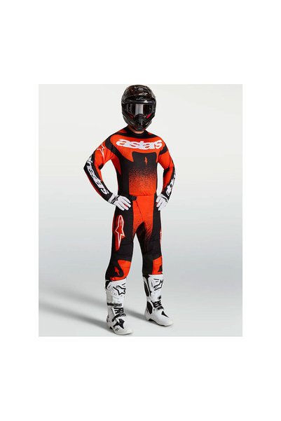 Alpinestars Techstar Swan Off-Road Motosiklet Pantolonu Kırmızı Siyah