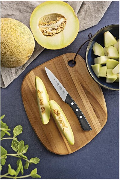 TRAMONTINA SOLUTTA Paring Knife 10 cm, Kitchen Knife Made of Stainless Steel, Utility Knife, Ergonomic Handle, NSF Certified, Dishwasher Safe, Precise and Sharp
