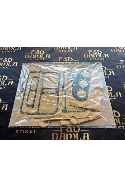FD Damla Etiket Renault Clio Symbol 2 Front Chest Mahogany Veneer Color Set C...