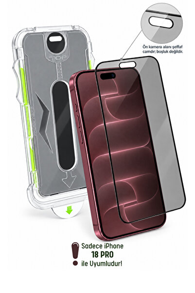 Evax [e-Pro Hayalet] iPhone 18 Pro Uyumlu HAYALET Özellikli Kolay Kurulum 5D ...