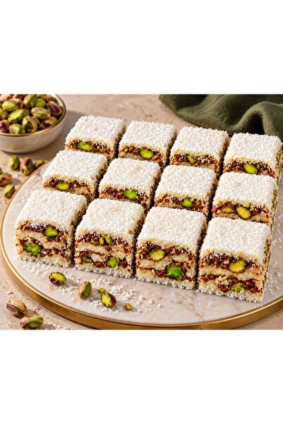 Hindistan Cevizli Fıstıklı Baklava Lokum 1 KG
