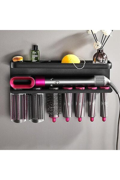U-HOOME حامل تخزين U HOOME Airwrap لجهاز Dyson Airwrap، حامل جداري لملحقات مك...