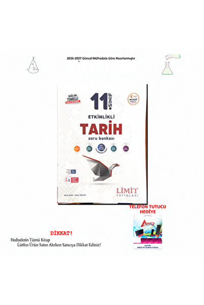 Limit Yayınları 2026-2027 11. Sınıf Tarih Etkinlikli Soru Bankası