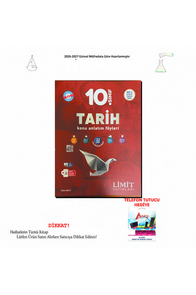 Limit Yayınları 2026-2027 10. Sınıf Tarih Konu Anlatım Föyleri
