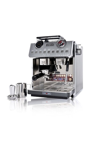 Home Elec Espresso Home Elac 2800W Digital Coffee Machine with Grinder - Silver