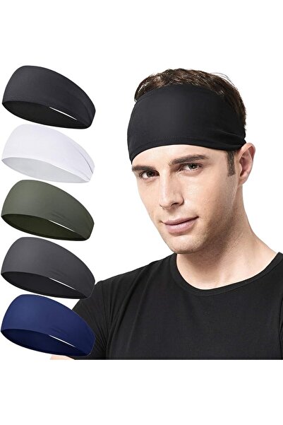 GENERAL عصابة رأس للجري للرجال من Acozycoo، 5 قطع، عصابة رأس رياضية للرجال لل...