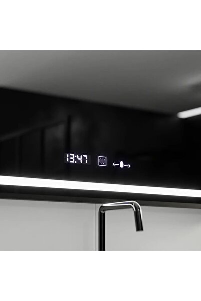 Flippy Ορθογώνιος καθρέφτης LED, 120x80εκ., Verite Majeste Noir Motion Glow M...