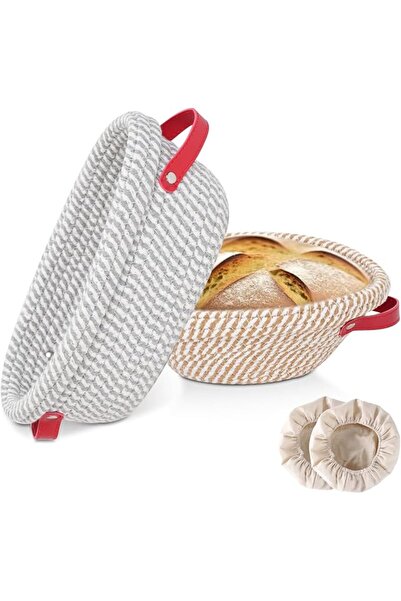 XICEN Banneton Sourdough Bread Proofing Baskets, Cotton Rope Proofing Baskets...