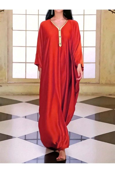 Sheya Maxi dress, red - M