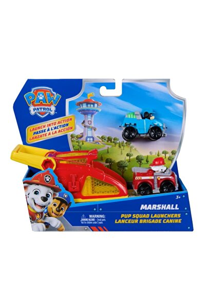 Spinmaster Spin Master - Paw Patrol Set de figurine Marshall cu vehicul lansator