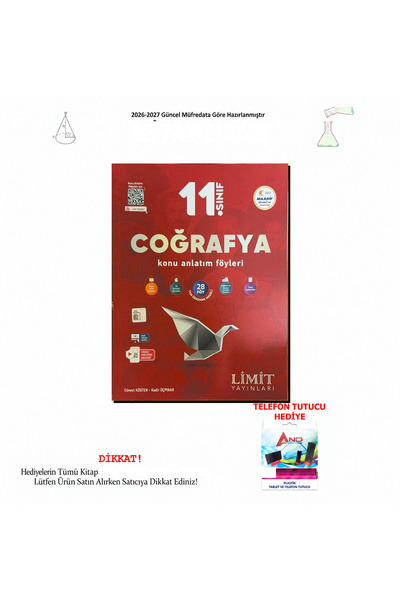 Limit Yayınları 2026-2027 11. Sınıf Coğrafya Konu Anlatım Föyleri