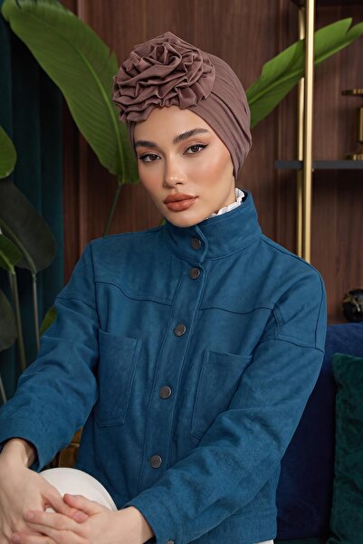 Aisha's Design بونيه قطني ممشط باللون الوردي، B-21
