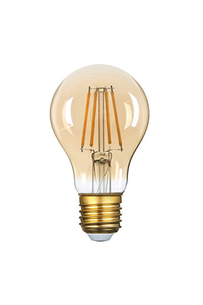 OPTONICA Λάμπα LED E27 A60 Χρυσό Γυαλί 8W Θερμό Λευκό