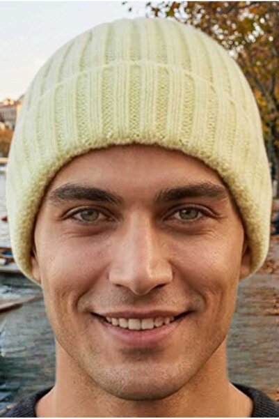 Uniquetrenders Men's Ribbed Folded Knitwear Winter Beanie
