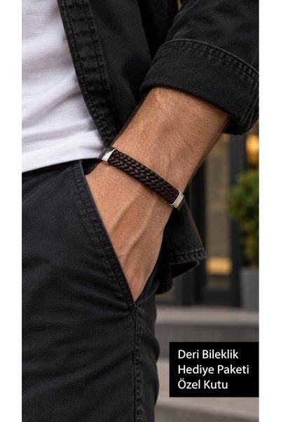HER ŞEY NOTA www.herseynota.com Dalciero Umberweave Dark Brown Leather Men's ...