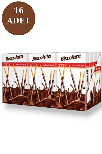 Biscolata Stix Sütlü 27,5 gr x 16 Adet Ekonomik Okul Paketi