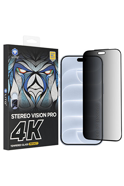 Lito Folie Telefon pentru iPhone 18 Pro, D+ Max 4k Privacy, Sticla Securizata...