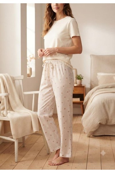 Serena Set 3 / perechi Pantaloni de casă cu cu imprimeuri feminine