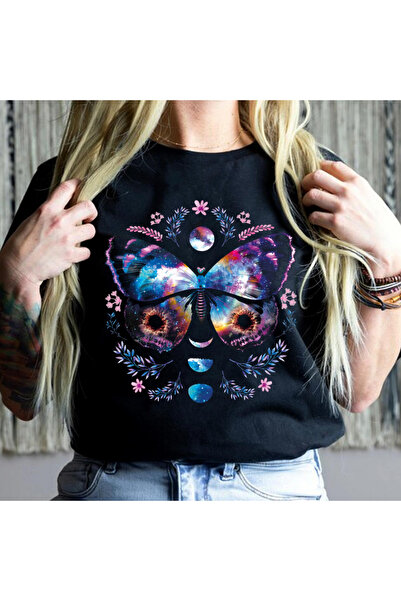 Orielle Mystic Butterfly Black T-Shirt