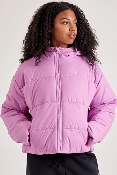 Nike Terma Fit Synthetic Fill Loose Fit Classic Puffer Jacket Kadın Kapüşonlu...