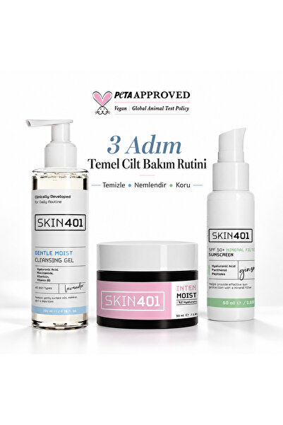 Skin401 3 Adım Temel Cilt Bakım Rutini
