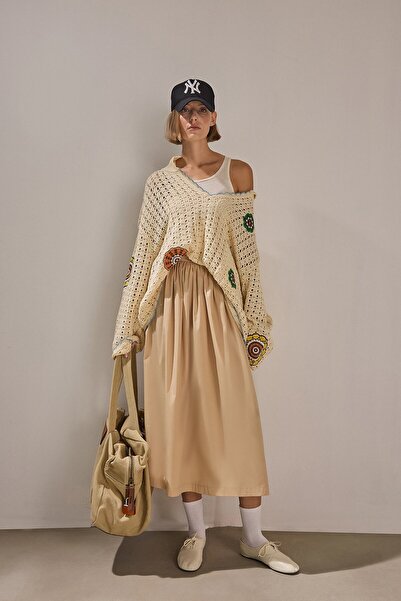 Touché Privé Yandan Pocketed Ruched Skirt
