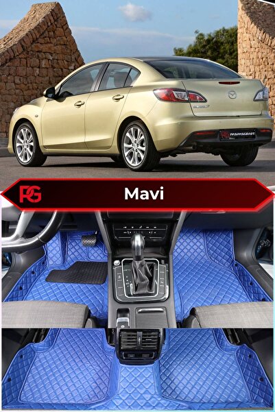 PASPASGRAFT Mazda 3 2006-2013 Araca Özel 8D Deri Tam Kaplama Su Geçirmez Havu...