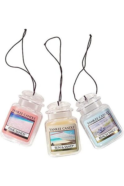Yankee Candle Car Air Fresheners, Hanging Car Jar® Ultimate 3-Pack, Neutraliz...
